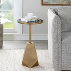 Uttermost Comet Geometric Bronze Accent Table - 14W x 24H x 14D