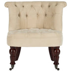 SAFAVIEH Shanell Natural Cream Tufted Chair - 26.4 x 24.2 x 27