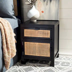SAFAVIEH Zhane Coastal 1-Drawer 1-Door Nightstand