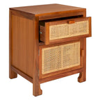 SAFAVIEH Zhane Coastal 1-Drawer 1-Door Nightstand