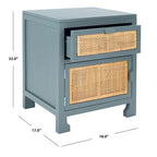 SAFAVIEH Zhane Coastal 1-Drawer 1-Door Nightstand