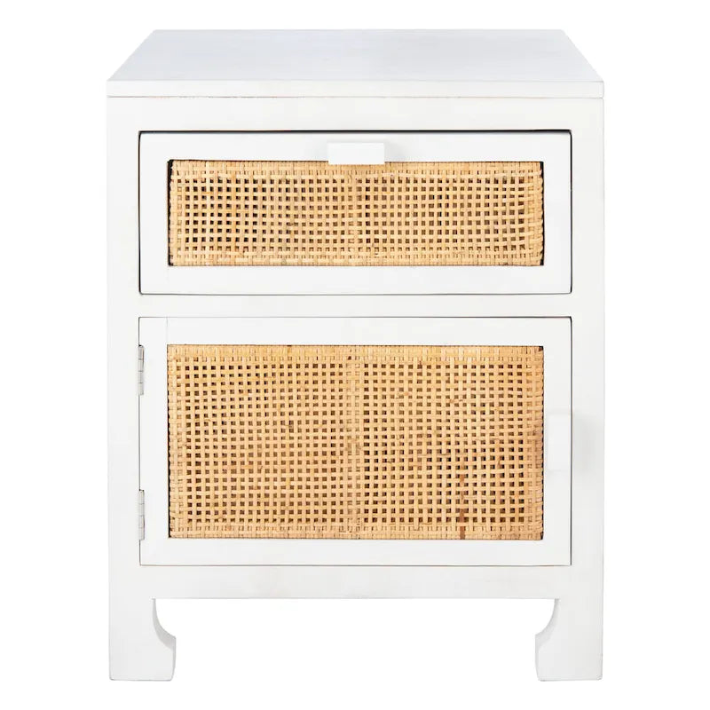 SAFAVIEH Zhane Coastal 1-Drawer 1-Door Nightstand