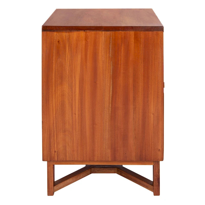 SAFAVIEH Dayana 2-Drawer Rattan Accent Table Nightstand