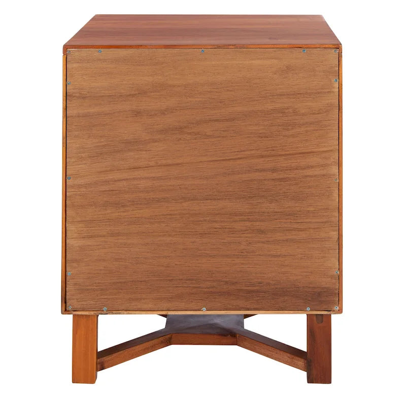 SAFAVIEH Dayana 2-Drawer Rattan Accent Table Nightstand