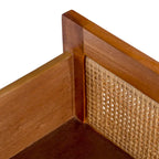 SAFAVIEH Dayana 2-Drawer Rattan Accent Table Nightstand