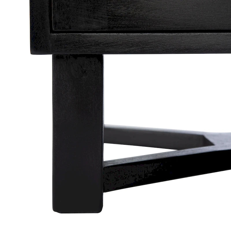 SAFAVIEH Dayana 2-Drawer Rattan Accent Table Nightstand