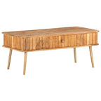 vidaXL Coffee Table 39.4x19.7x15.7 Solid Acacia Wood
