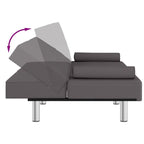 vidaXL Sofa Bed Foldable Sleeper Sofa Couch Bed with Cup Holders Faux Leather - 78.7 x 35 x 27.6