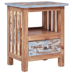 vidaXL Bedside Cabinet Solid Wood Mahogany