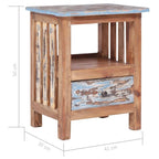 vidaXL Bedside Cabinet Solid Wood Mahogany
