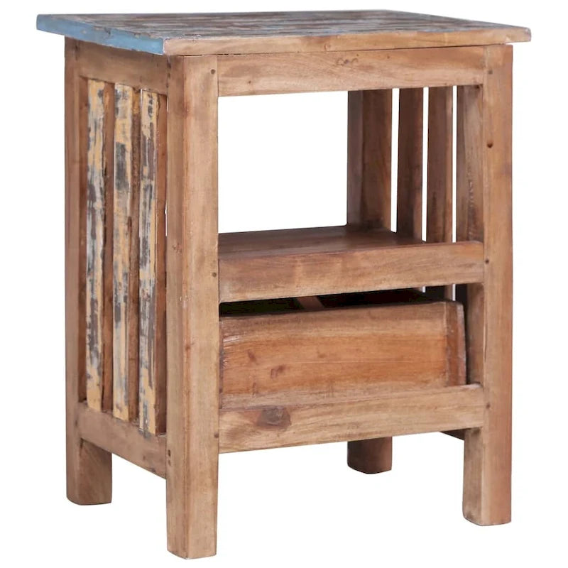 vidaXL Bedside Cabinet Solid Wood Mahogany