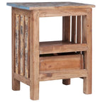 vidaXL Bedside Cabinet Solid Wood Mahogany