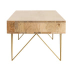 SAFAVIEH Nilgun 1-Drawer 1-Shelf Living Room Coffee Table - 43 W x 21.6 L x 16 H - 43Wx22Dx16H