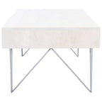 SAFAVIEH Nilgun 1-Drawer 1-Shelf Living Room Coffee Table - 43 W x 21.6 L x 16 H - 43Wx22Dx16H