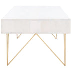 SAFAVIEH Nilgun 1-Drawer 1-Shelf Living Room Coffee Table - 43 W x 21.6 L x 16 H - 43Wx22Dx16H