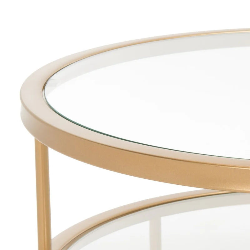 SAFAVIEH Frederica 3 Shelf Coffee Table - 42 L x 21 D x 17 H - 42Wx21Dx17H