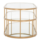 SAFAVIEH Frederica 3 Shelf Coffee Table - 42 L x 21 D x 17 H - 42Wx21Dx17H