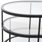 SAFAVIEH Frederica 3 Shelf Coffee Table - 42 L x 21 D x 17 H - 42Wx21Dx17H