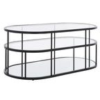 SAFAVIEH Frederica 3 Shelf Coffee Table - 42 L x 21 D x 17 H - 42Wx21Dx17H