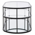 SAFAVIEH Frederica 3 Shelf Coffee Table - 42 L x 21 D x 17 H - 42Wx21Dx17H