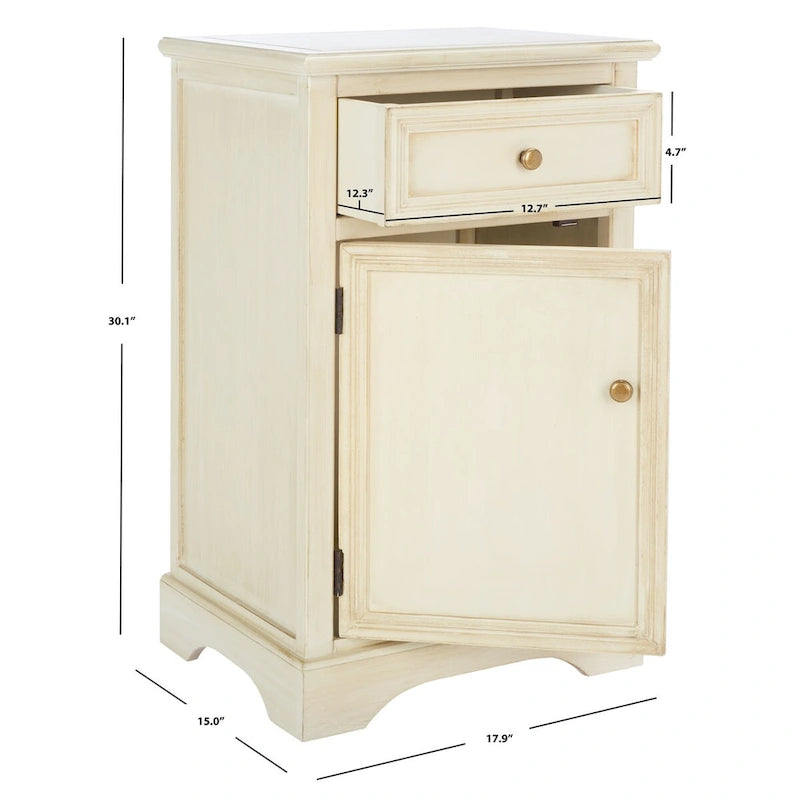 SAFAVIEH Nealie End Table - 17.9 x 15 x 30.1 - 18Wx15Dx30H