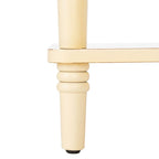 Pine Wood End Table with Sculptured Legs (18"W x 15"D x 24"H)