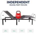 Adjustable Bed Frame, Head & Foot Incline, Wireless Remote Control, Zero Gravity Adjustable Bed Base