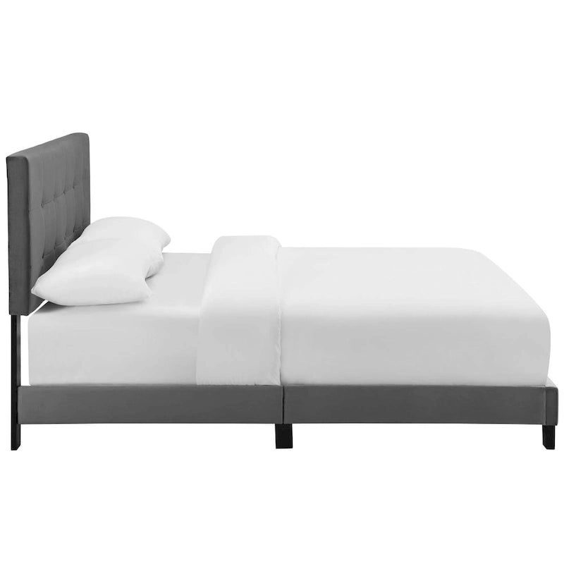 Copper Grove Belimanastir Queen Upholstered Velvet Bed