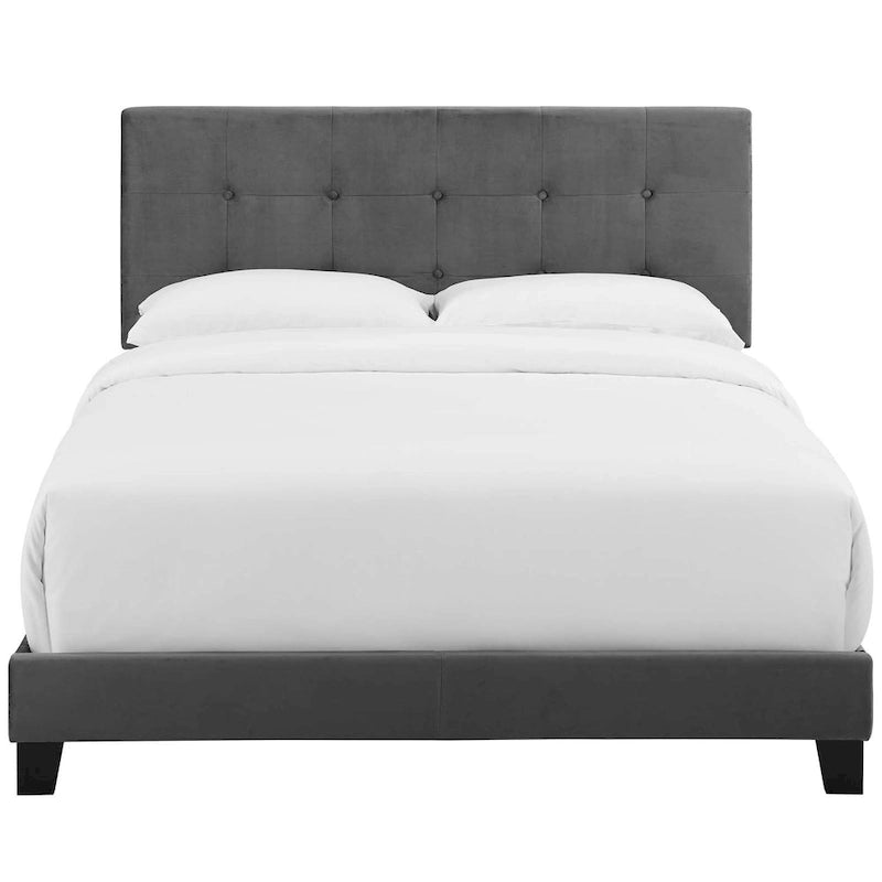 Copper Grove Belimanastir Queen Upholstered Velvet Bed
