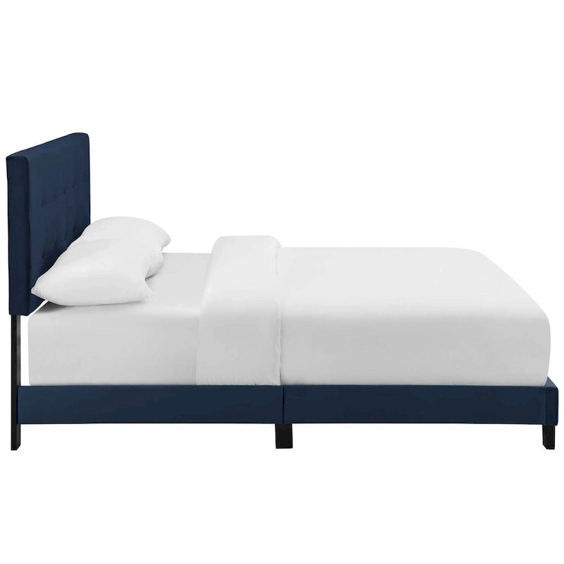 Copper Grove Belimanastir Queen Upholstered Velvet Bed