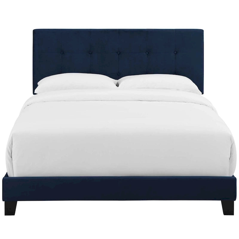 Copper Grove Belimanastir Queen Upholstered Velvet Bed