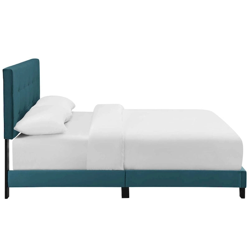 Copper Grove Belimanastir Queen Upholstered Velvet Bed