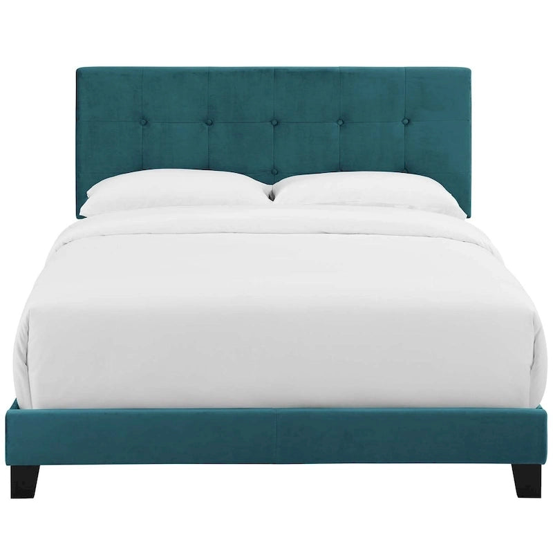 Copper Grove Belimanastir Queen Upholstered Velvet Bed