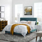 Copper Grove Belimanastir Queen Upholstered Velvet Bed