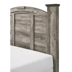 Aimon 3 Piece Gray Rustic Panel Bedroom Set