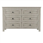 3-Pieces Bedroom Sets Farmhouse Platform Bed with Nightstand and Dresser