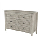 3-Pieces Bedroom Sets Farmhouse Platform Bed with Nightstand and Dresser