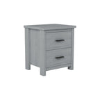 4-Pieces Bedroom Sets Queen Size Wooden Bed with 2 Nightstands and 1 Dresser