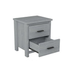 4-Pieces Bedroom Sets Queen Size Wooden Bed with 2 Nightstands and 1 Dresser