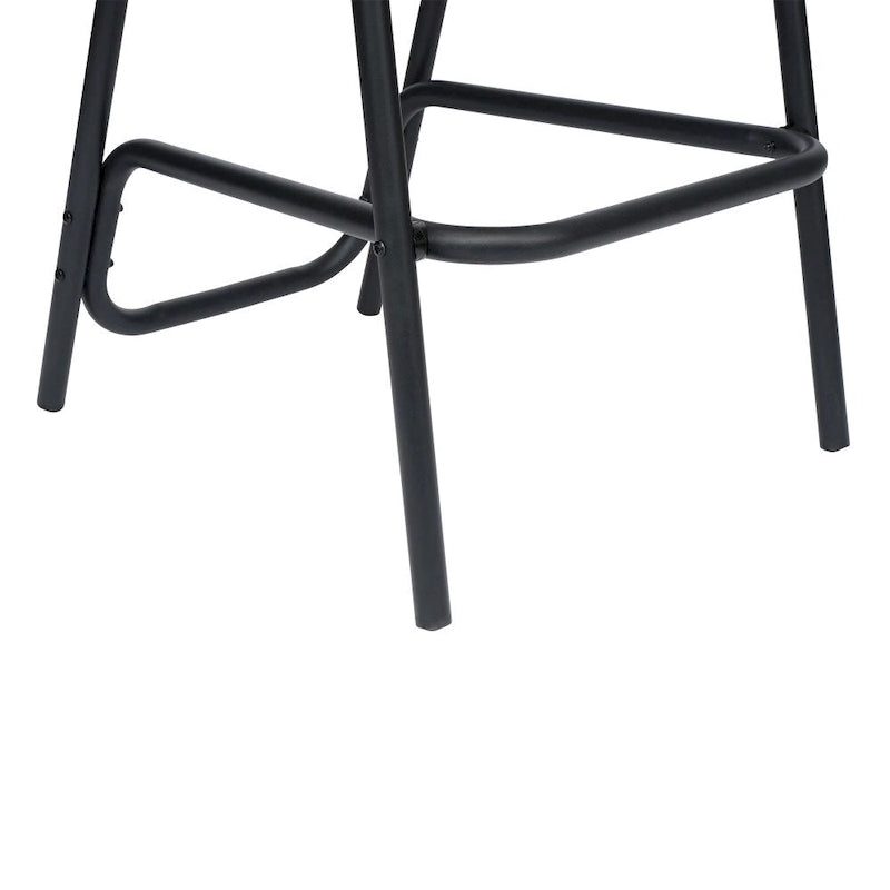 Commercial Indoor-Outdoor Rattan Restaurant Barstool with Aluminum Frame-Set of 4