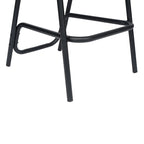 Commercial Indoor-Outdoor Rattan Restaurant Barstool with Aluminum Frame-Set of 4