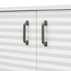 4-Door Sideboard Buffet Cabinet - Pine Wood with Adjustable Shelves (60")