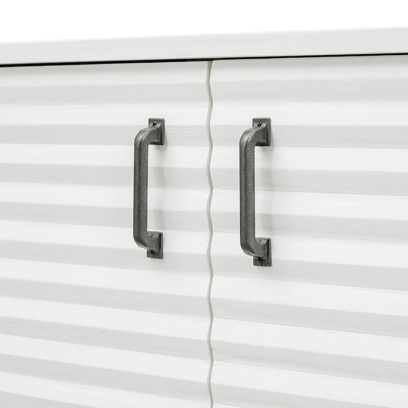 4-Door Sideboard Buffet Cabinet - Pine Wood with Adjustable Shelves (60")