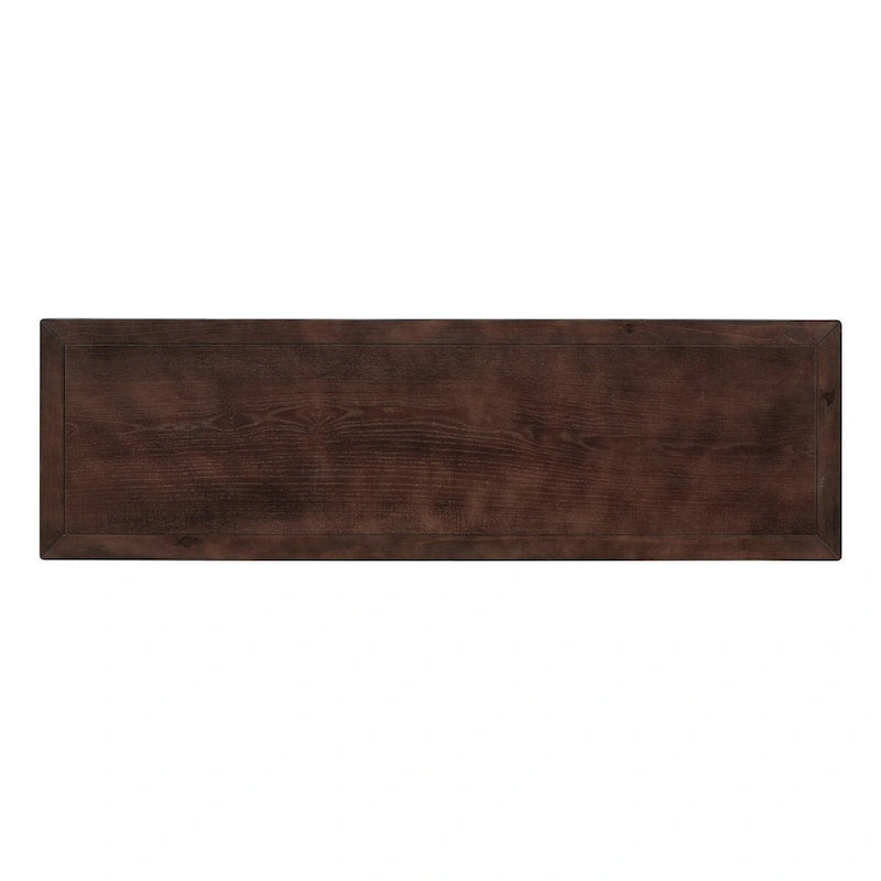 4-Door Sideboard Buffet Cabinet - Pine Wood with Adjustable Shelves (60")