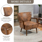 Modern chairs in the living room, wooden frame armchairs