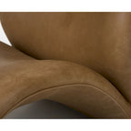 Modrest Donovan Modern Brown Leather Accent Chair