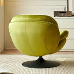 Swivel Leisure chair lounge chair velvet with ottoman