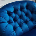 Swivel Leisure chair lounge chair velvet with ottoman