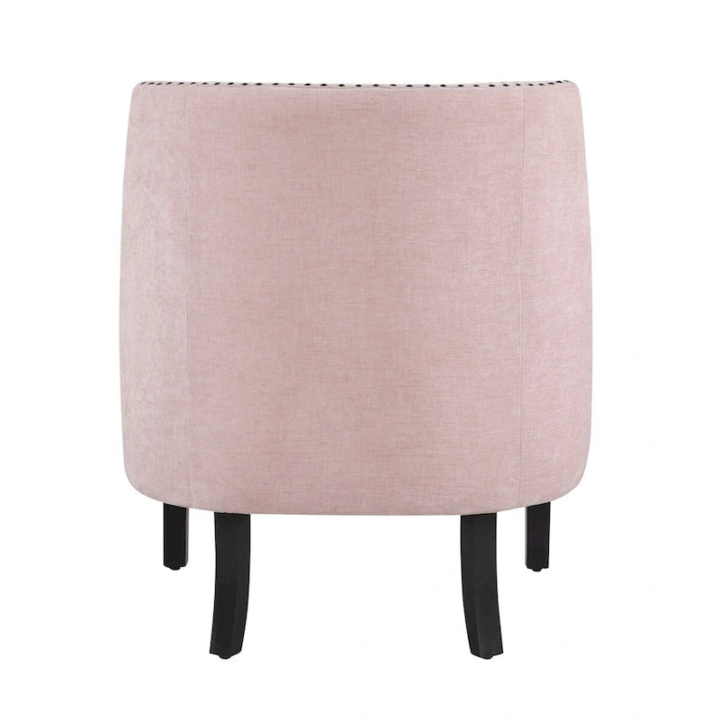 Modern Traditional Accent Chair Chenille Upholstery Button-Tufted Solid Wood 1pc Living Room Furniture