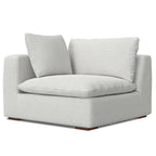 WYNDENHALL Marlee 3-Seater Modular Sofa and Ottoman Set in Velvety Chenille Performance Fabric